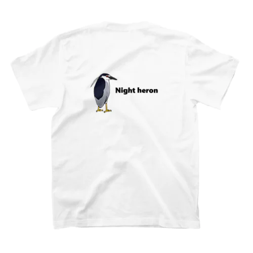 ゴイサギさん（振り向き/裏表プリント用） Regular Fit T-Shirt
