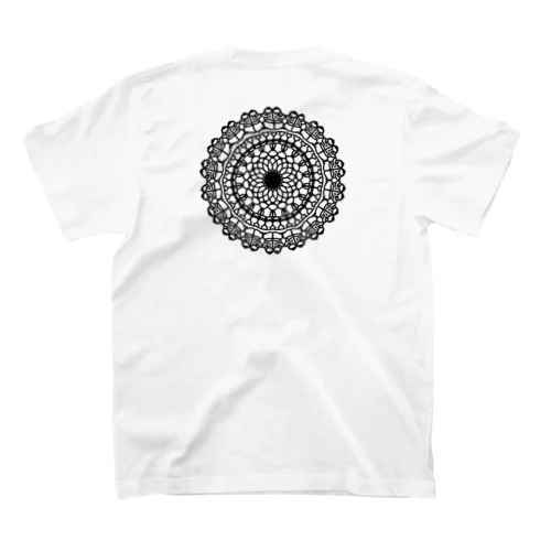 フラワーオブ大天狗(黒・背) Regular Fit T-Shirt
