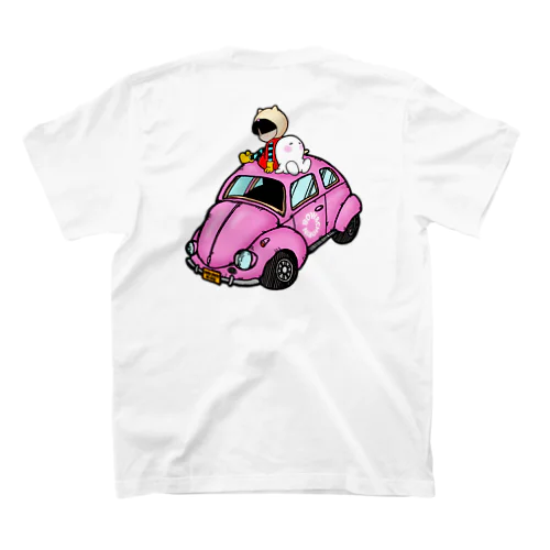 Good friend × ピンクかぶとむし Regular Fit T-Shirt