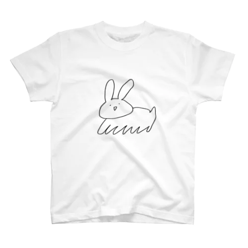 静かなうさねこ Regular Fit T-Shirt