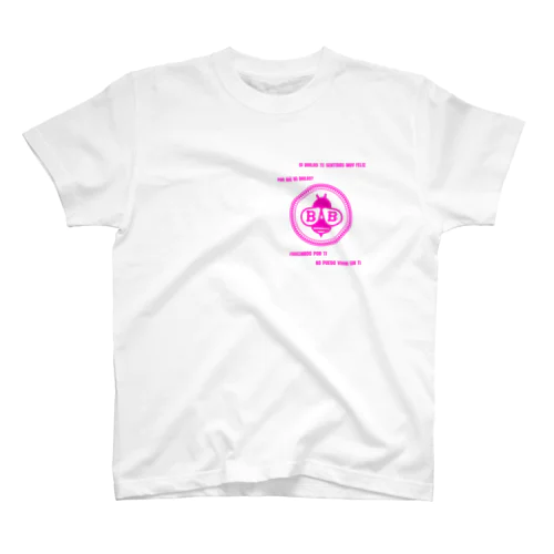 フラッガーチェックボニボニピンク Regular Fit T-Shirt