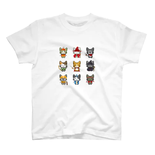 ドット絵ねこ Regular Fit T-Shirt