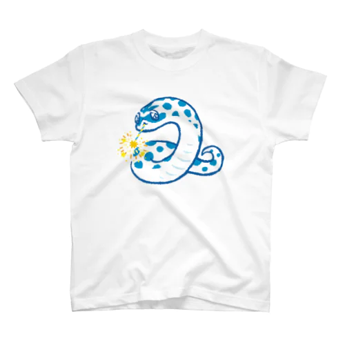ヘビ花火シシバナ(ブルーver) Regular Fit T-Shirt