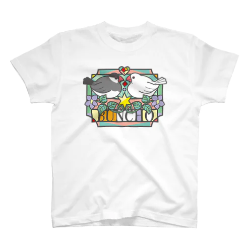 桜文鳥と白文鳥の仲良しTシャツ Regular Fit T-Shirt