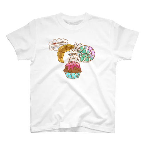 美味しいもの大好き！でも… Regular Fit T-Shirt