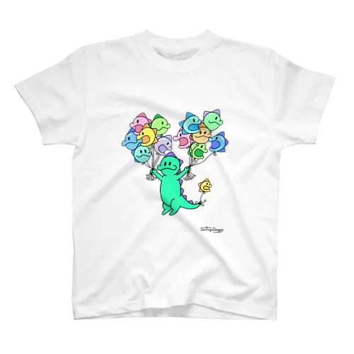 ドラゴン、浮いてみた。 Regular Fit T-Shirt