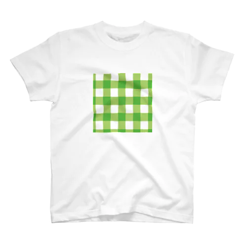 ギンガム緑サコッシュ Regular Fit T-Shirt