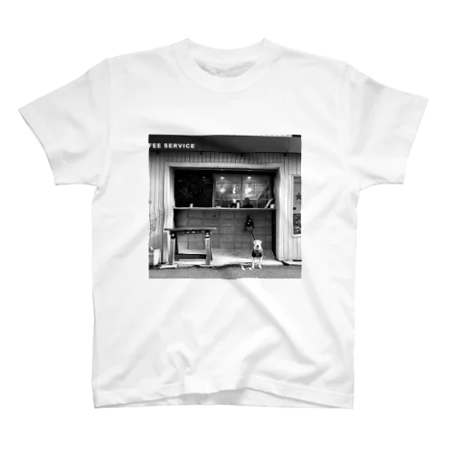 カフェと犬 Regular Fit T-Shirt
