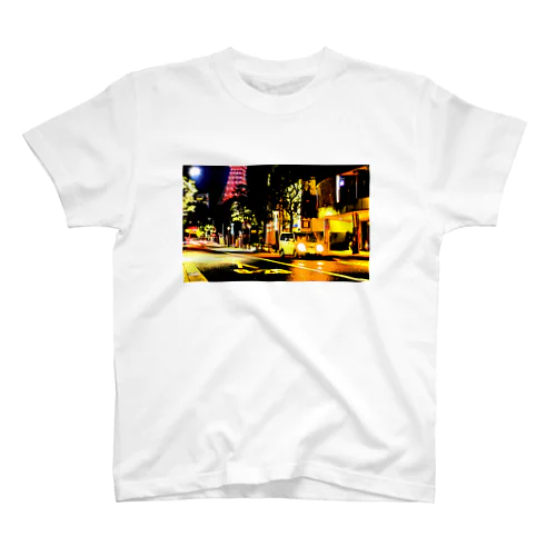 Ado 東京タワーコラボ デフォルメTシャツ ブラック Lサイズ 東京タワー」スタンダードTシャツの通販 ∞ SUZURI（スズリ）