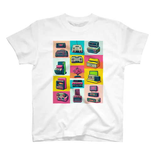 エモくてレトロな盆栽さんと仮想ゲーム機器君たち Regular Fit T-Shirt