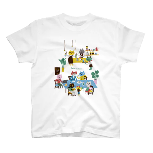 猫民salon de necoバージョンその2【保護猫寄付220円】 Regular Fit T-Shirt