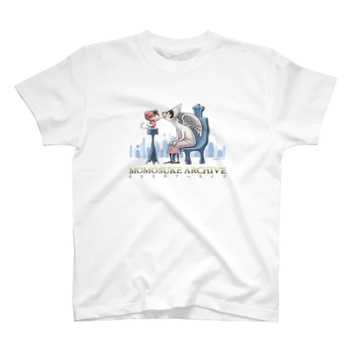 モモスケとフェイスペイント Regular Fit T-Shirt