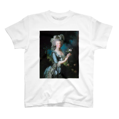 薔薇を持つマリー・アントワネット / Marie Antoinette with a Rose Regular Fit T-Shirt