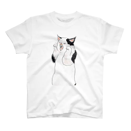 妖怪あくびうつしにゃんこ Regular Fit T-Shirt
