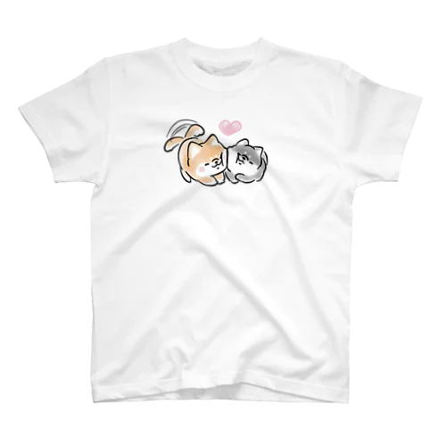 ほんわかしばいぬ(すりすり) Regular Fit T-Shirt