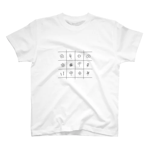 手書きのお花 Regular Fit T-Shirt
