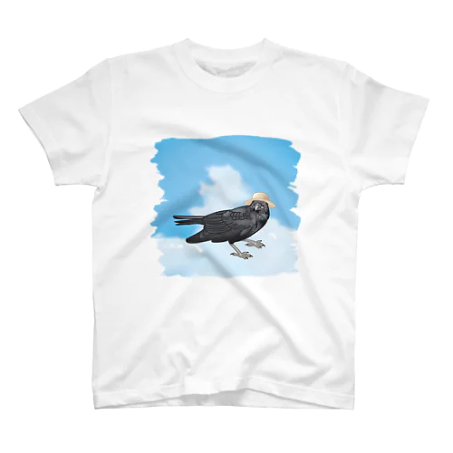 ハシボソガラスさん_2023summer Regular Fit T-Shirt