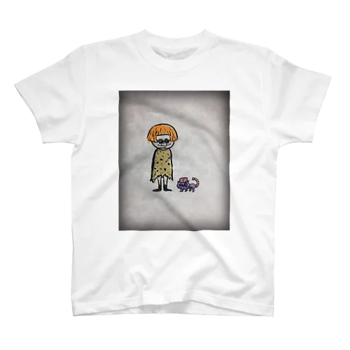 ロンリーガールとイヌネコ Regular Fit T-Shirt