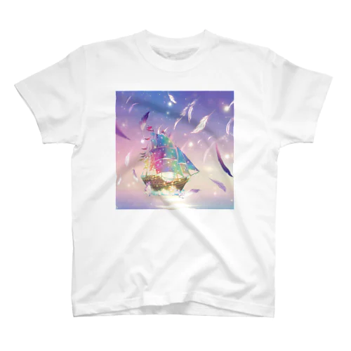 七色の帆船シャツ Regular Fit T-Shirt