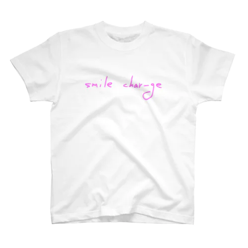 スマイルチャージ-ピンクバージョン- Regular Fit T-Shirt