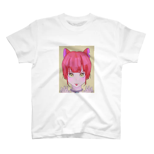 赤猫擬人化の女の子 Regular Fit T-Shirt