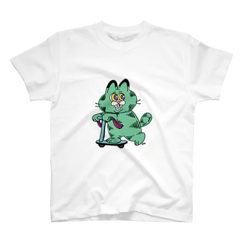きっくぼーどにゃんこ Regular Fit T-Shirt