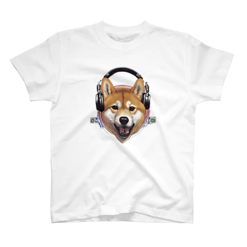 DJする柴犬 Regular Fit T-Shirt