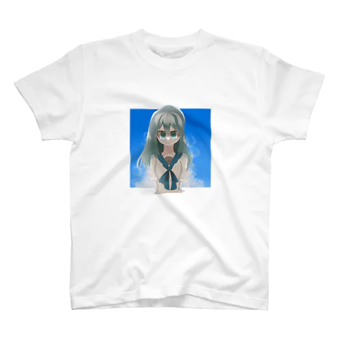 青い少女 Regular Fit T-Shirt