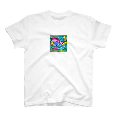 波乗りイルカ Regular Fit T-Shirt