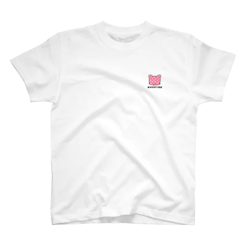 MOGGY88 猫ロゴ　ハート柄(ピンク) Regular Fit T-Shirt