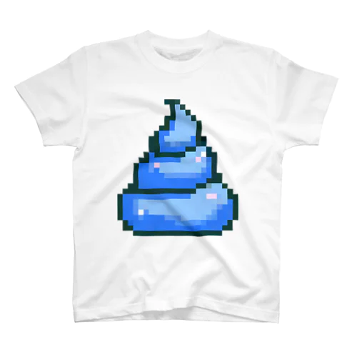 うんち（ブルー）| Poop (blue) Regular Fit T-Shirt