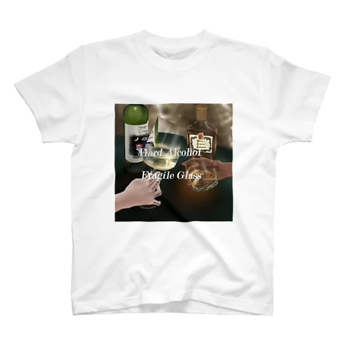 Hard Alcohol In Fragile Glass Regular Fit T-Shirt