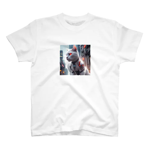 「メカネコの帰還 - The Return of the Mecha Kitty」 Regular Fit T-Shirt