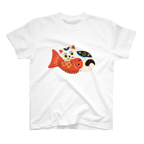鯛くわえ猫 Regular Fit T-Shirt