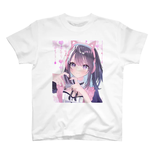 猫耳ヘッドフォンちゃん Regular Fit T-Shirt