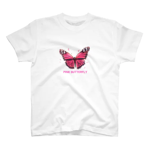 PINK BUTTERFLY Regular Fit T-Shirt
