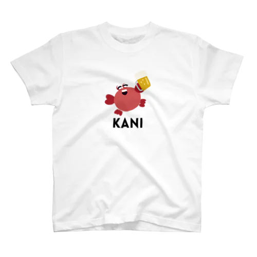 ビールを飲むカニ Regular Fit T-Shirt