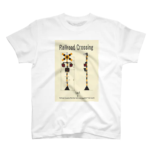 踏切警報機　Type:A&全方向ecoK Regular Fit T-Shirt