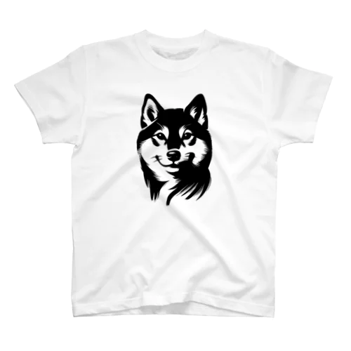 にっこり芝犬 Regular Fit T-Shirt
