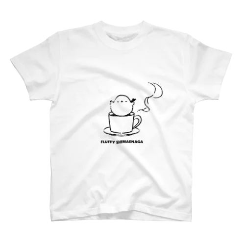 もふもふシマエナガ coffee time -Tシャツ- Regular Fit T-Shirt