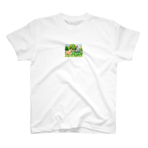 野原とコーギー Regular Fit T-Shirt