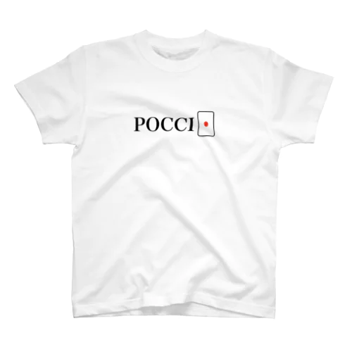 麻雀-白ぽっち(POCCI) Regular Fit T-Shirt
