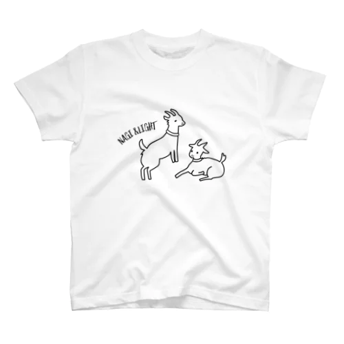 【かわいいヤギのナギ＆ライト】バック：なし Regular Fit T-Shirt