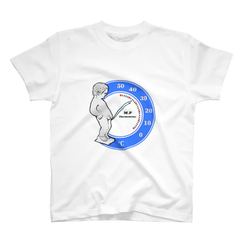 温度計（小便小僧）文字なし Regular Fit T-Shirt