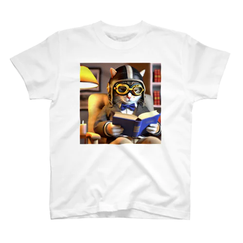 静かな野良猫教授 Regular Fit T-Shirt