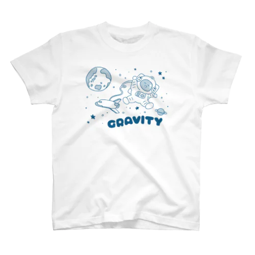 GRAVITY_宇宙ってたのしい_単色 Regular Fit T-Shirt