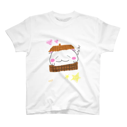 ねこまん　ミニタオル Regular Fit T-Shirt
