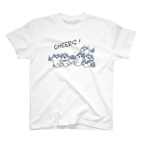 カンパーイ！ハチワレ会（vers2） Regular Fit T-Shirt