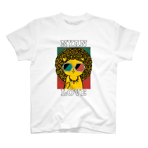 NYAN LOVEアフロ Regular Fit T-Shirt