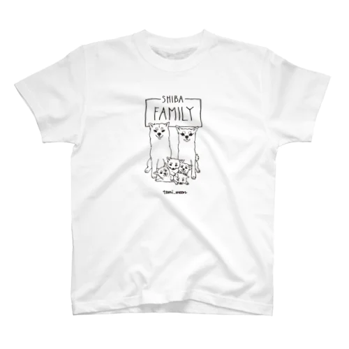 【tomi_moon】柴犬ファミリー Regular Fit T-Shirt